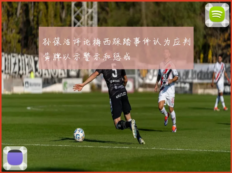 孙葆洁评论梅西踩踏事件认为应判黄牌以示警示和惩戒